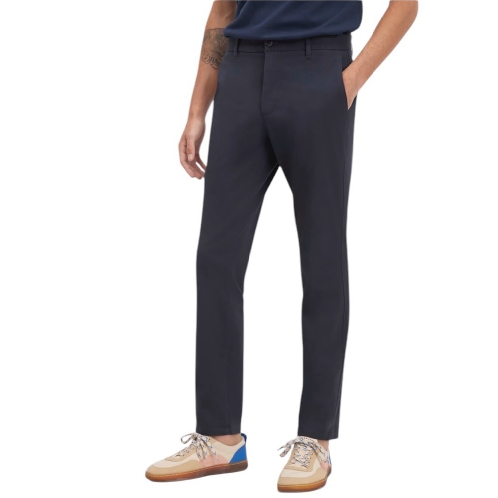 NEW EVERLANE Men’s Slim Fit The Performance Chino Uniform deep navy Size 30 x 32